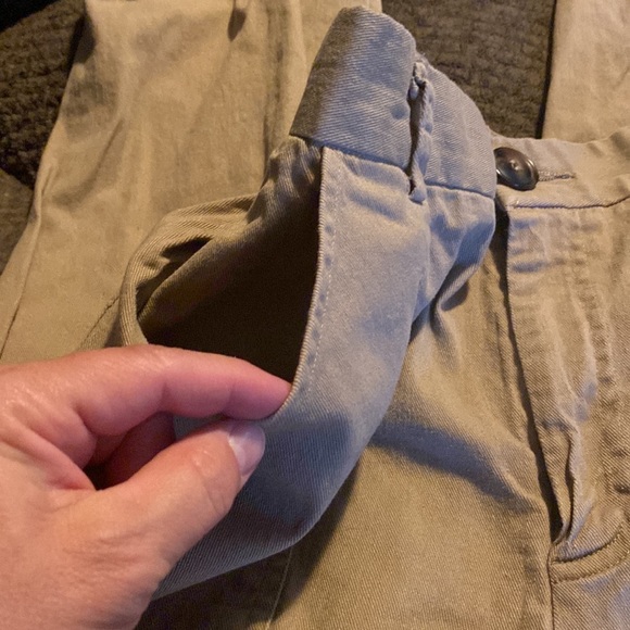Khaki cargo style pants elastic ankles size medium EUC - Picture 6 of 16